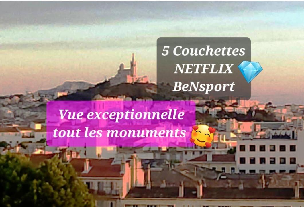 Sublime 2 Pieces Vue Incroyable Mer Et Tout Les Monuments De Marseilles Exterior foto